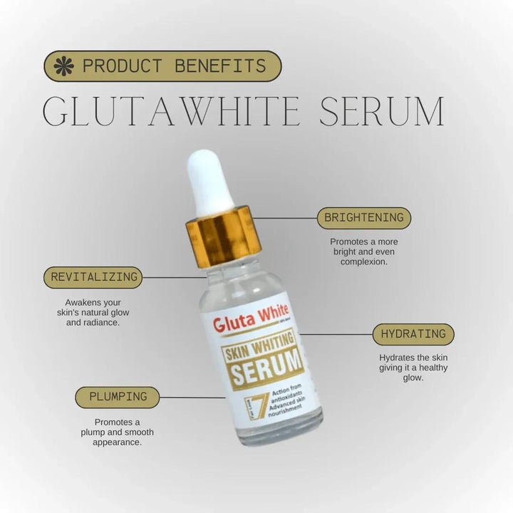 Gluta White Skin Whitening Serum 100% Natural