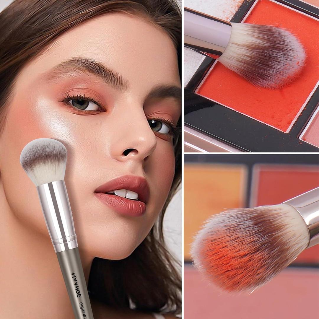 15-Piece Makeup Brush Set ABS Plastic Blush Foundation Concealer