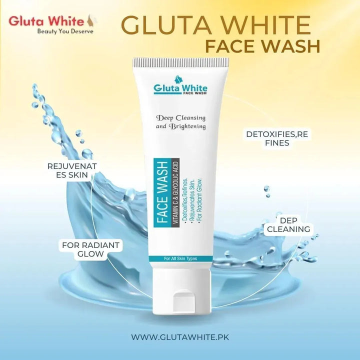Gluta White Brightening Face Wash for All Skin Types