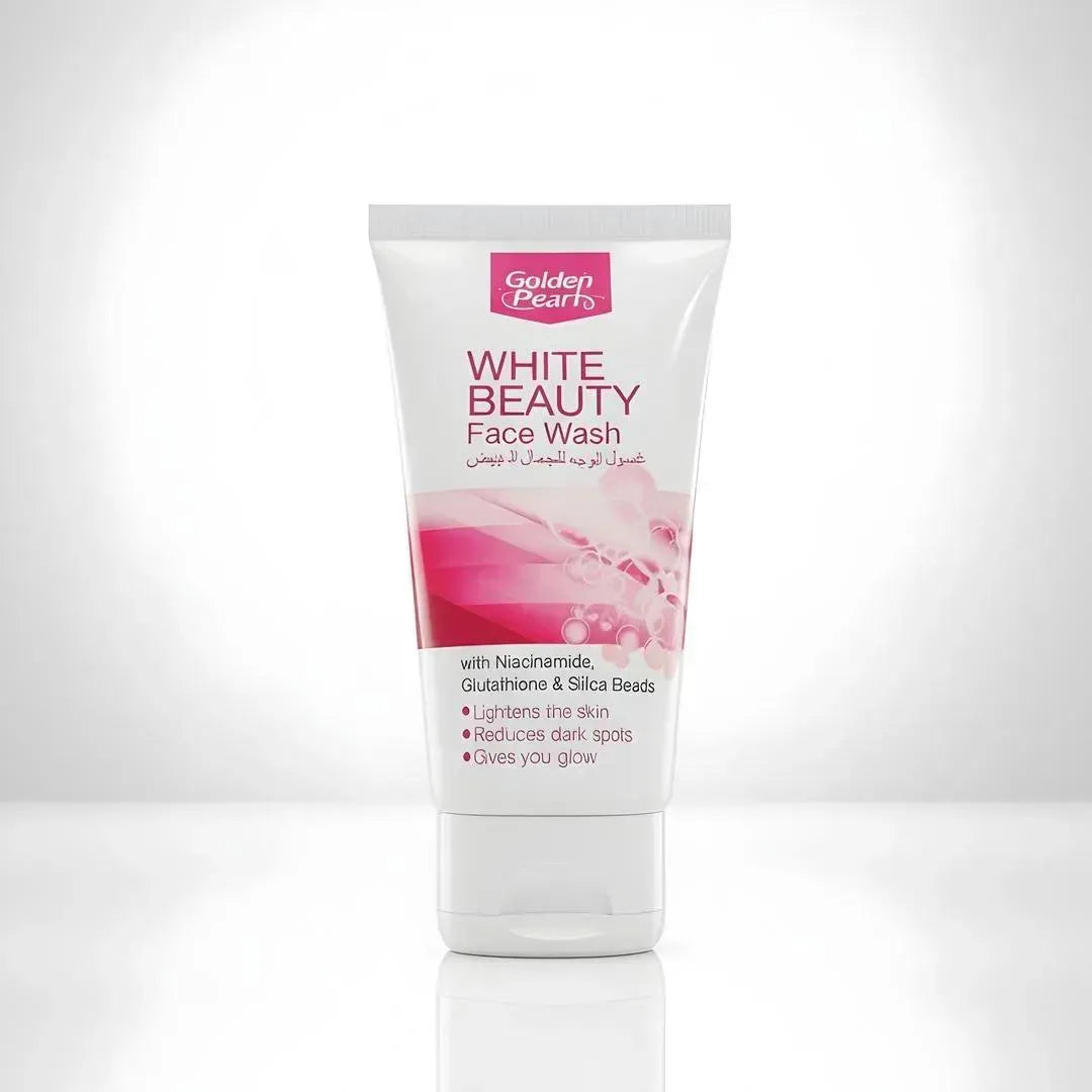 White Beauty Face Wash & Whitening Soap Bundle for Dry Skin