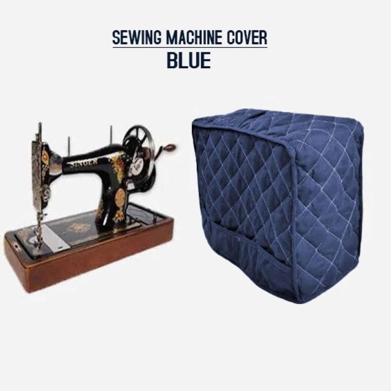 Blue Quilted Sewing Machine Cover 20x20 inch