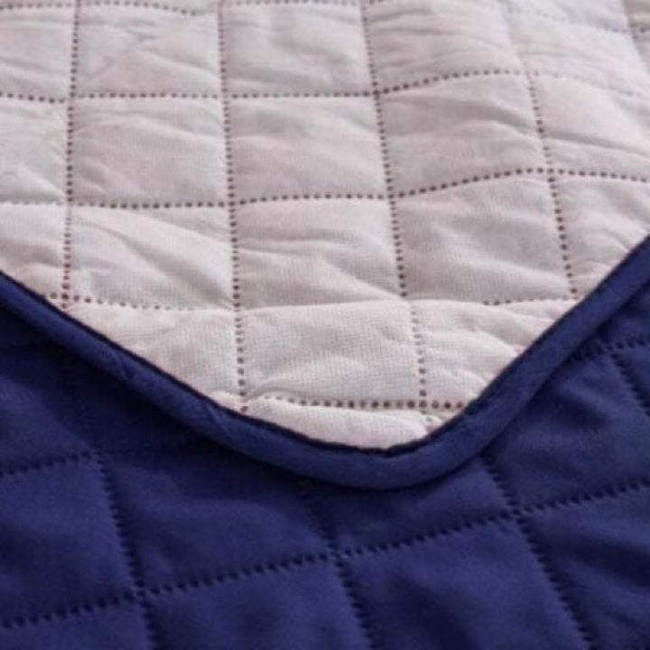 Blue Quilted Sewing Machine Cover 20x20 inch