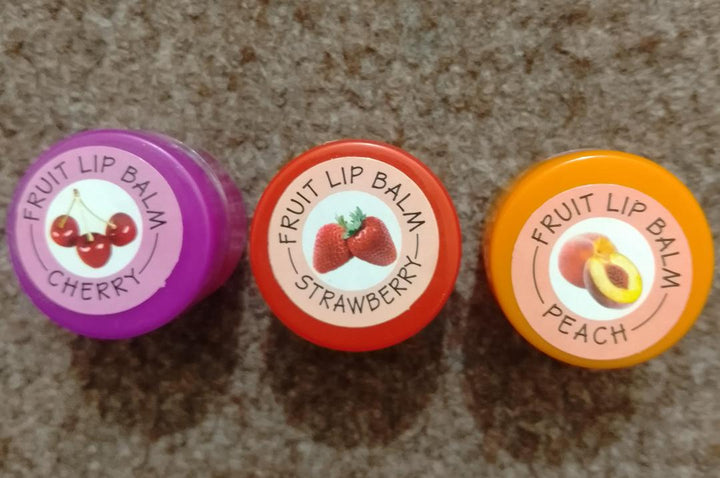 Flavored Lip Balm Pack of 3 Glossy Shine