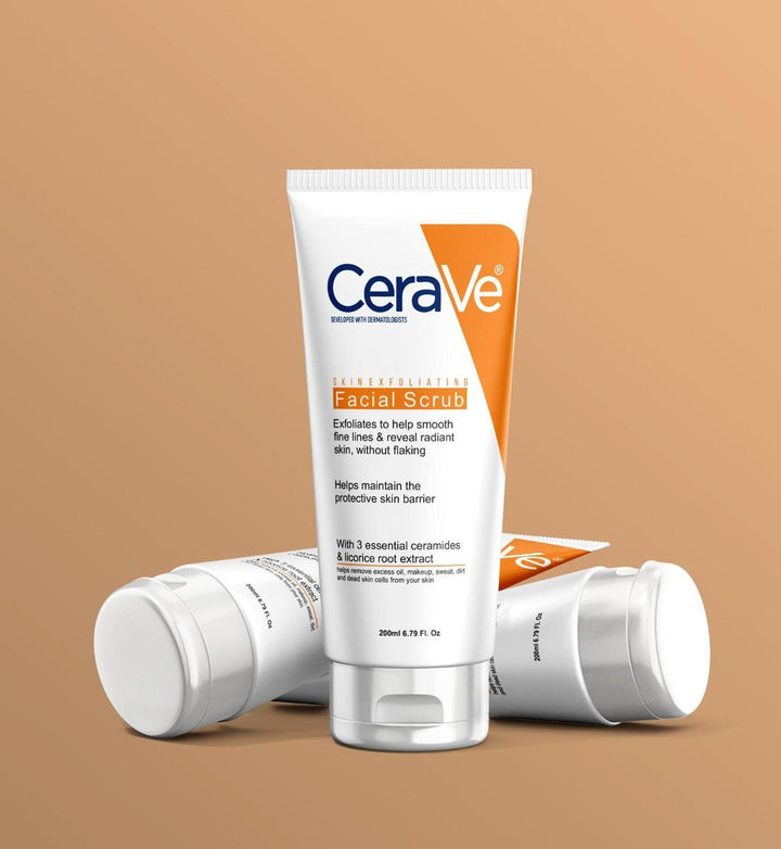 CeraVe 200ml Facial Scrub Whitening Brightening Exfoliator
